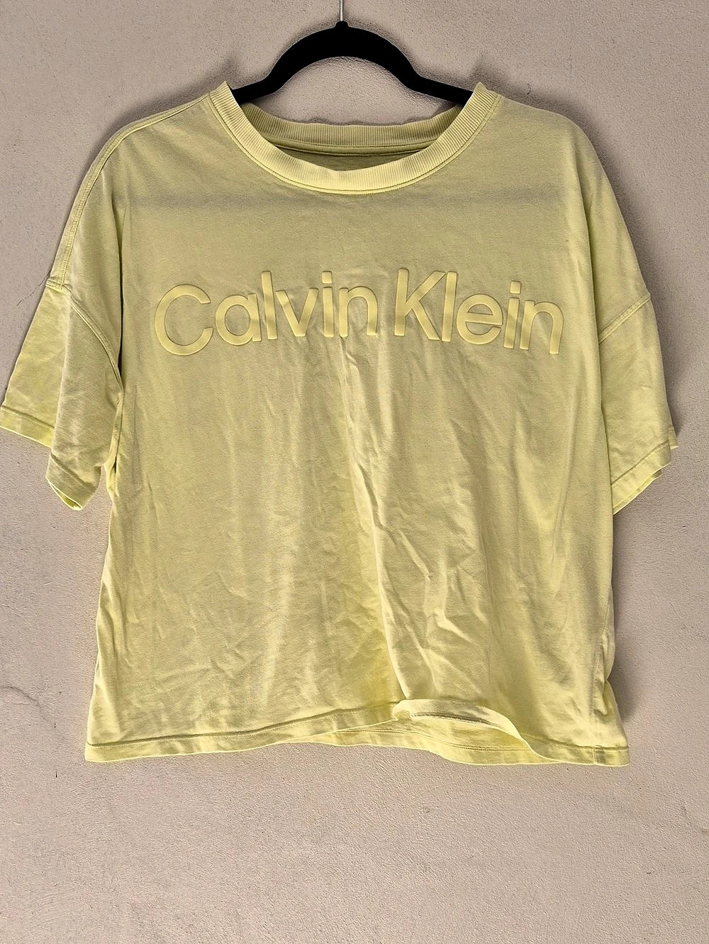 Calvin Klein Performance Short Sleeve Tee in Yellow Size XL